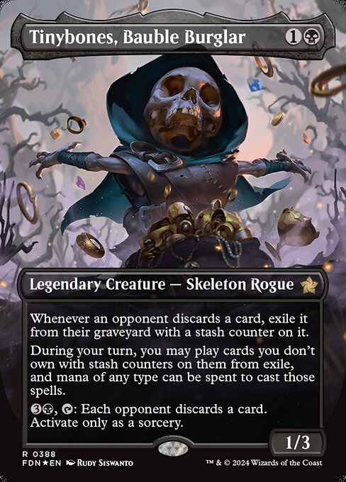 FDN: Tinybones, Bauble Burglar (Borderless) (Mana Foil)