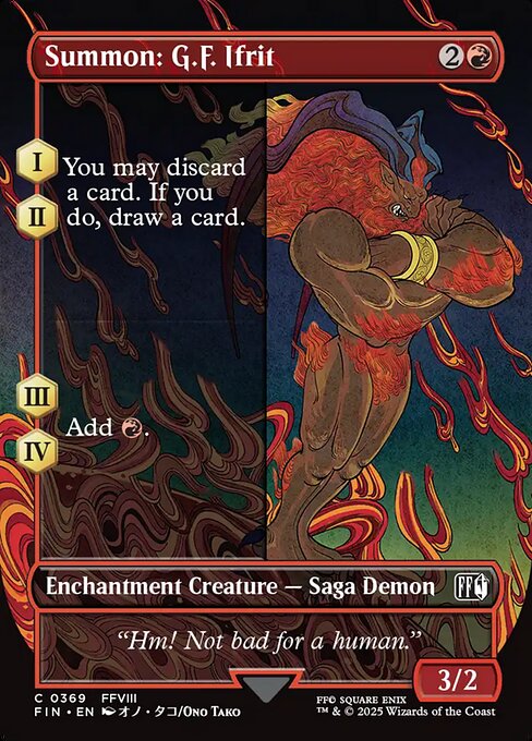 FIN: Summon: G.F. Ifrit (Borderless)