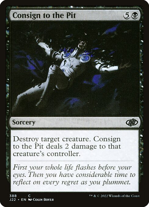 J22: Consign to the Pit