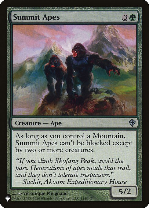 PLST: Summit Apes