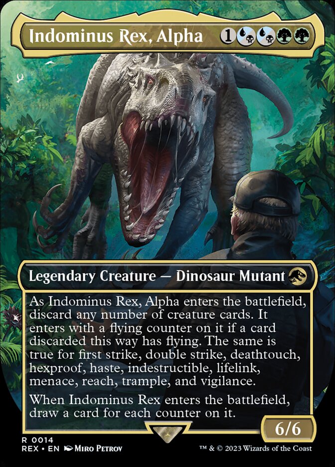 Indominus Rex, Alpha (Borderless) [Foil] :: REX