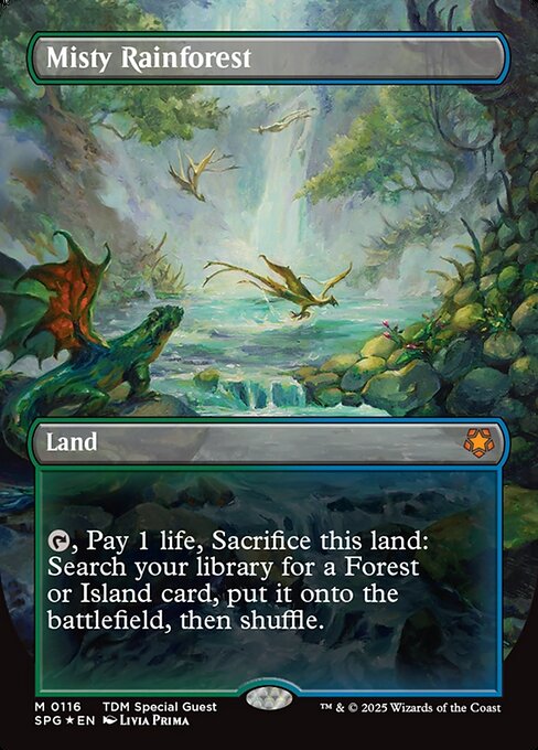 SPG: Misty Rainforest (Borderless) (Dragonscale Foil)