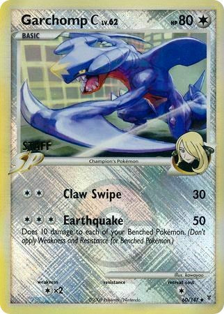 PR: Garchomp C - 60/147 (League Promo) [Staff] (Reverse Holofoil)