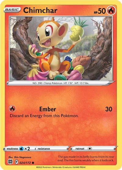 SWSH09: Chimchar (Reverse Holofoil)