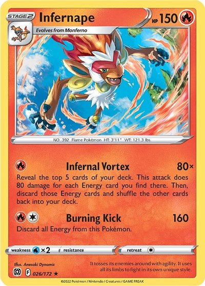 SWSH09: Infernape (Holofoil)