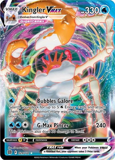 SWSH09: Kingler VMAX (Holofoil)