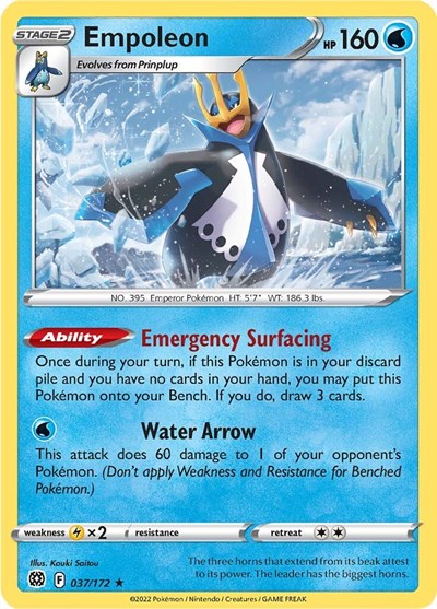 SWSH09: Empoleon (Reverse Holofoil)