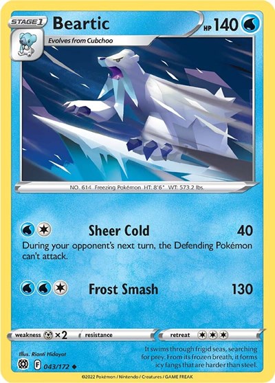 SWSH09: Beartic (Reverse Holofoil)