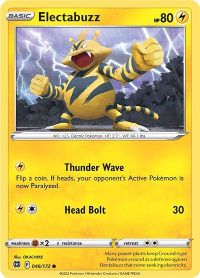 SWSH09: Electabuzz (Reverse Holofoil)