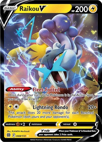 SWSH09: Raikou V (Holofoil)