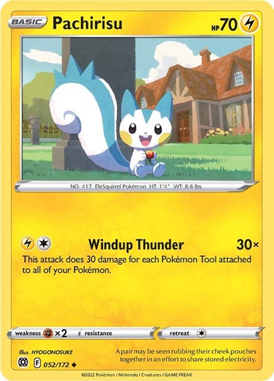 SWSH09: Pachirisu (Reverse Holofoil)