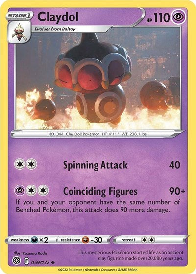SWSH09: Claydol (Reverse Holofoil)