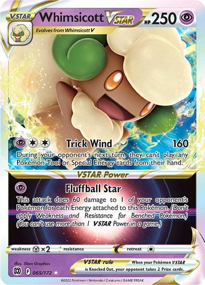 SWSH09: Whimsicott VSTAR (Holofoil)