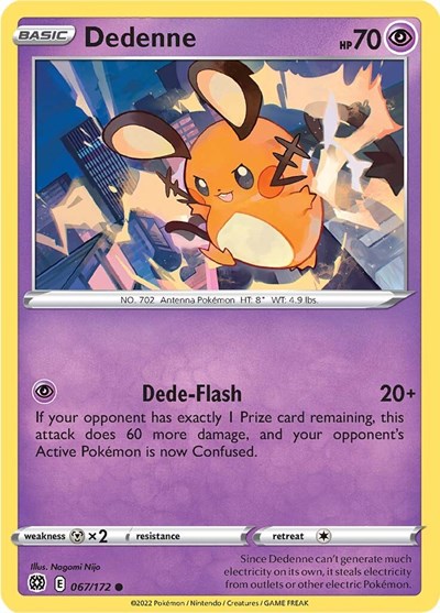 SWSH09: Dedenne (Reverse Holofoil)