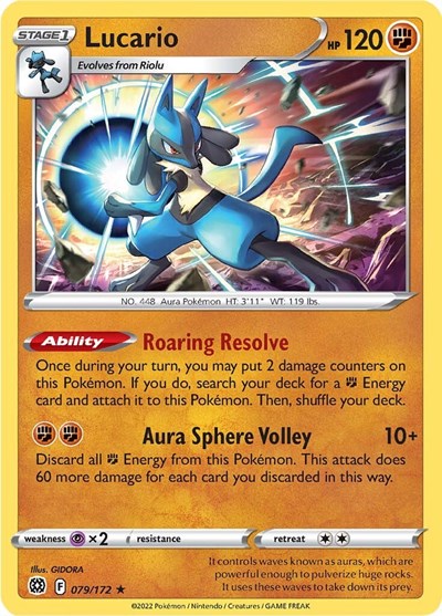 SWSH09: Lucario (Reverse Holofoil)