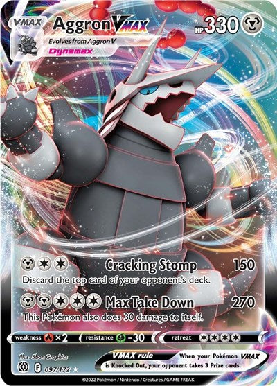 SWSH09: Aggron VMAX (Holofoil)