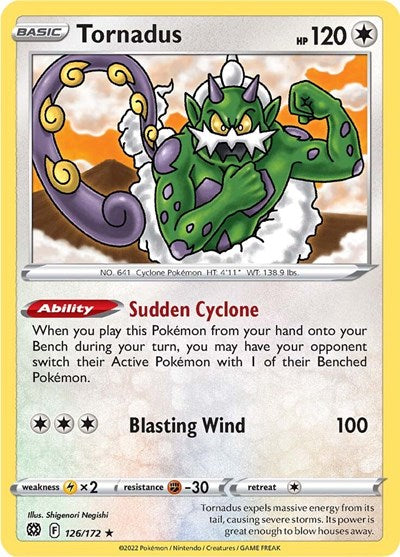 SWSH09: Tornadus (Reverse Holofoil)