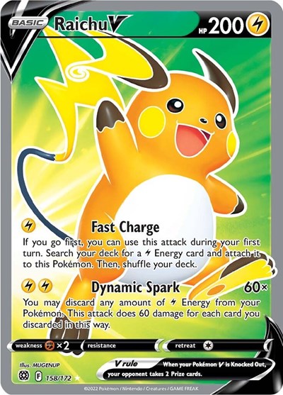 SWSH09: Raichu V (Full Art) (Holofoil)