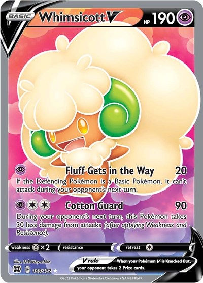 SWSH09: Whimsicott V (Full Art) (Holofoil)