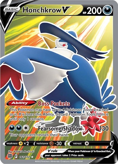 SWSH09: Honchkrow V (Full Art) (Holofoil)