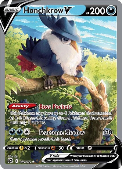 SWSH09: Honchkrow V (Alternate Full Art) (Holofoil)