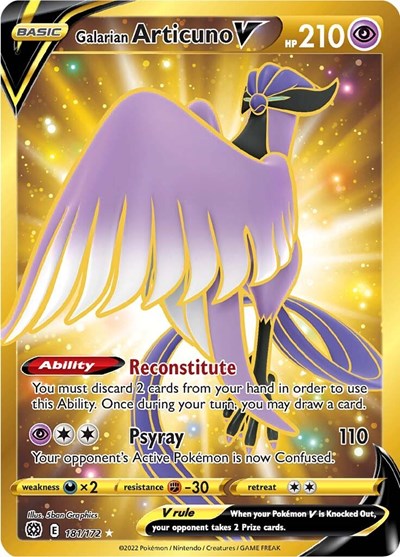 SWSH09: Galarian Articuno V (Secret) (Holofoil)