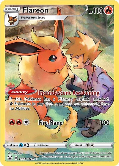 SWSH09:TG: Flareon (Holofoil)