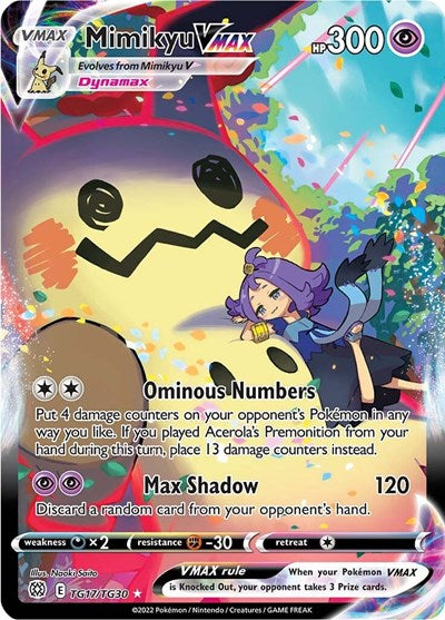 SWSH09:TG: Mimikyu VMAX (Holofoil)