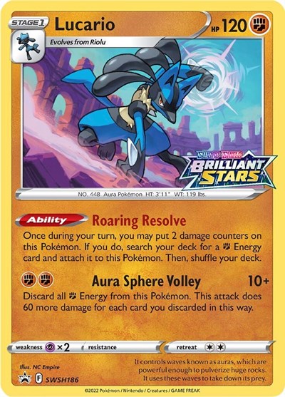 SWSD: Lucario - SWSH186 (Holofoil)