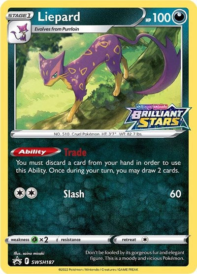 SWSD: Liepard - SWSH187 (Holofoil)
