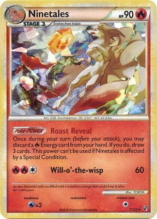 BLE: Ninetales - 7/123 (Cracked Ice) (Holofoil)