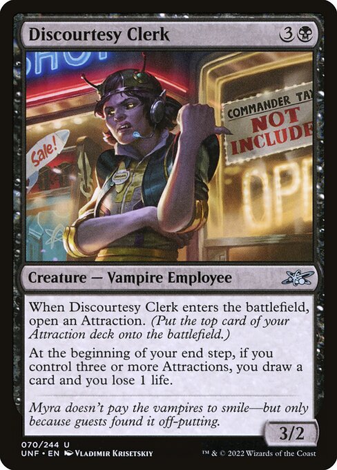 UNF: Discourtesy Clerk