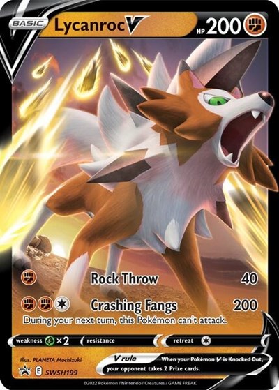 SWSD: Lycanroc V - SWSH199 (Holofoil)