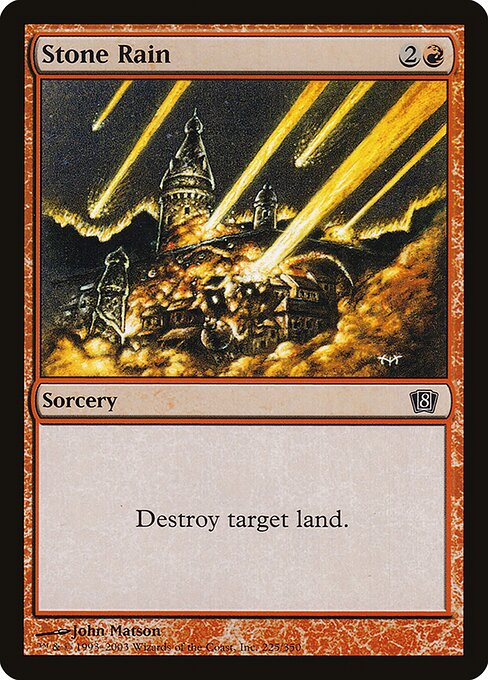 8ED: Stone Rain (Foil)