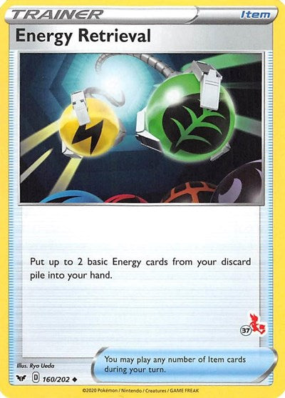 BA22: Energy Retrieval - 160/202 (#37 Cinderace Stamped)