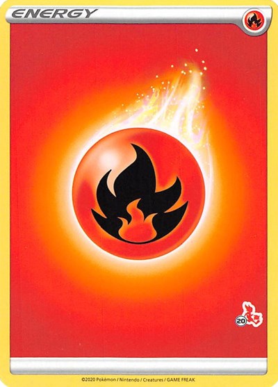 BA22: Fire Energy (#20 Cinderace Stamped)