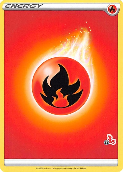 BA22: Fire Energy (#32 Cinderace Stamped)