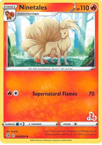 BA22: Ninetales - 030/264 (#7 Cinderace Stamped)