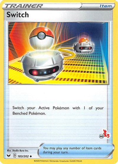 BA22: Switch - 183/202 (#40 Cinderace Stamped)
