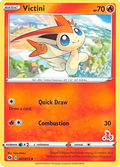 BA22: Victini - 007/073 (#4 Cinderace Stamped)