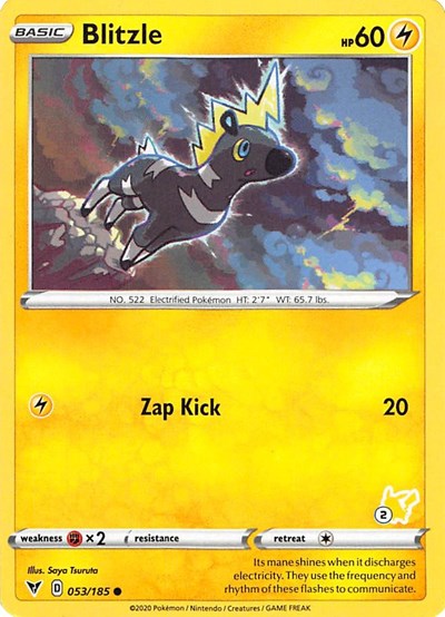 BA22: Blitzle - 053/185 (#2 Pikachu Stamped)