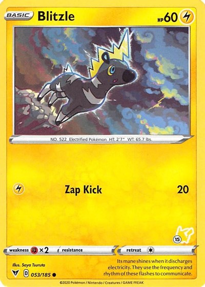BA22: Blitzle - 053/185 (#15 Pikachu Stamped)