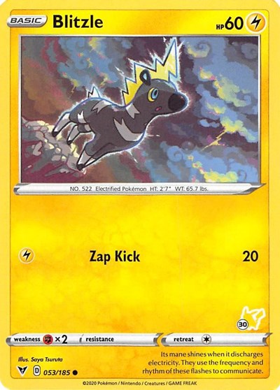 BA22: Blitzle - 053/185 (#30 Pikachu Stamped)