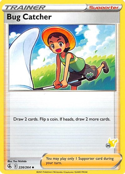 BA22: Bug Catcher - 226/264 (#26 Pikachu Stamped)