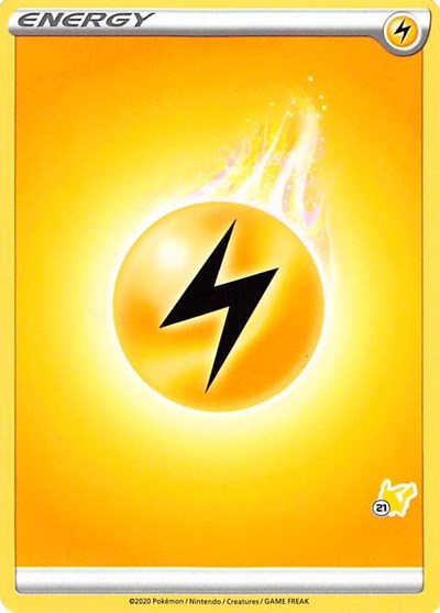 BA22: Lightning Energy (#21 Pikachu Stamped)