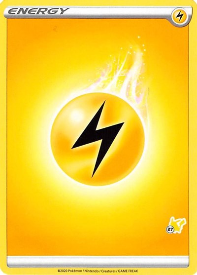 BA22: Lightning Energy (#27 Pikachu Stamped)
