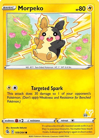 BA22: Morpeko - 109/264 (#23 Pikachu Stamped)