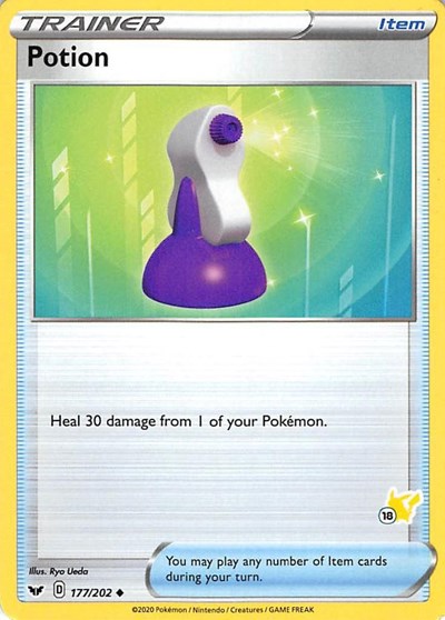 BA22: Potion - 177/202 (#18 Pikachu Stamped)