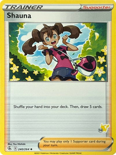 BA22: Shauna - 240/264 (#59 Pikachu Stamped)