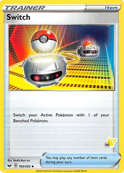 BA22: Switch - 183/202 (#36 Pikachu Stamped)